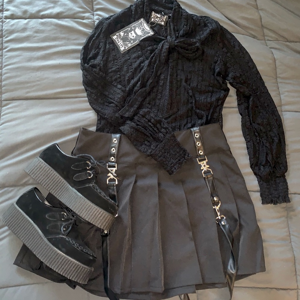 Plus Size Mesh Tunic Top